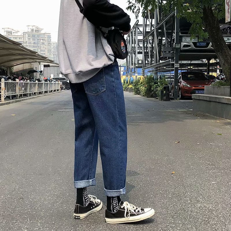 Men&#039;s Straight Loose Summer Thin Section Boys Korean Version Trendy All-match Pants Men&#039;s Casual Trousers