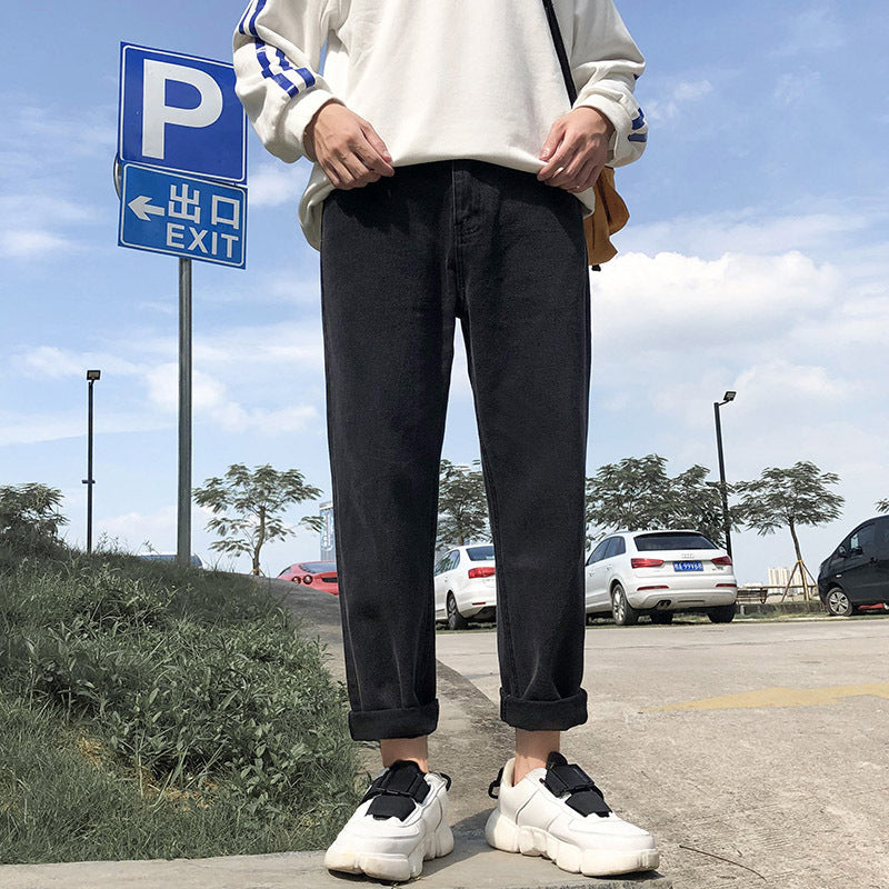Men&#039;s Straight Loose Summer Thin Section Boys Korean Version Trendy All-match Pants Men&#039;s Casual Trousers