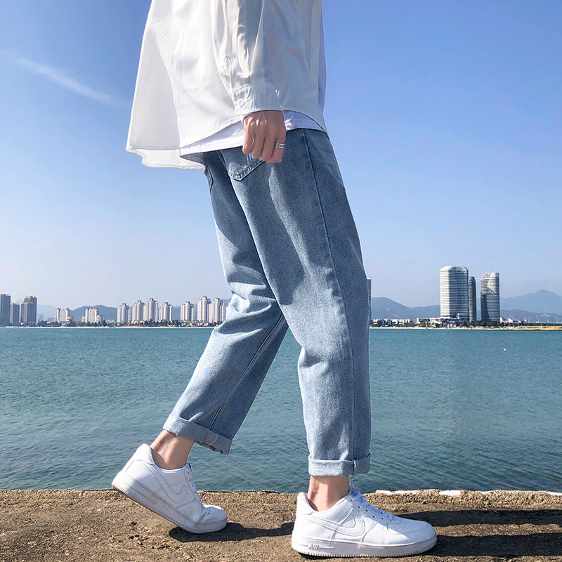 Men&#039;s Straight Loose Summer Thin Section Boys Korean Version Trendy All-match Pants Men&#039;s Casual Trousers