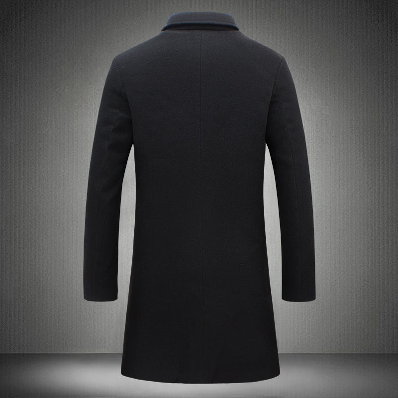Gabardina larga de un solo pecho de color sólido de comercio exterior 2020, chaqueta de estilo informal de talla grande, gran oferta AliExpress