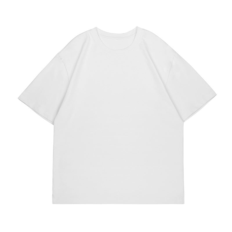 Pure Color Short-sleeved T-shirt Men&#039;s Cotton Half-sleeved Round Neck Simple And Versatile Spring And Summer Casual Bottoming Large Size Shirt Compassionate