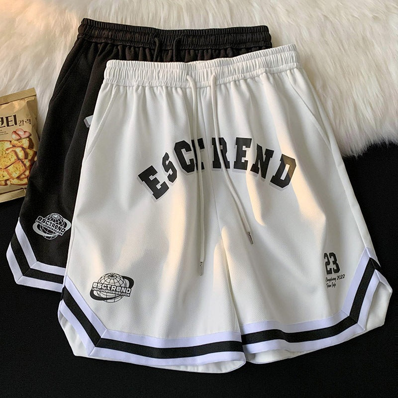 American Basketball Shorts Men&#039;s Tide Brand Summer Thin Section Quick-drying Loose Sports Five-point Pants High Street Casual Middle Pants