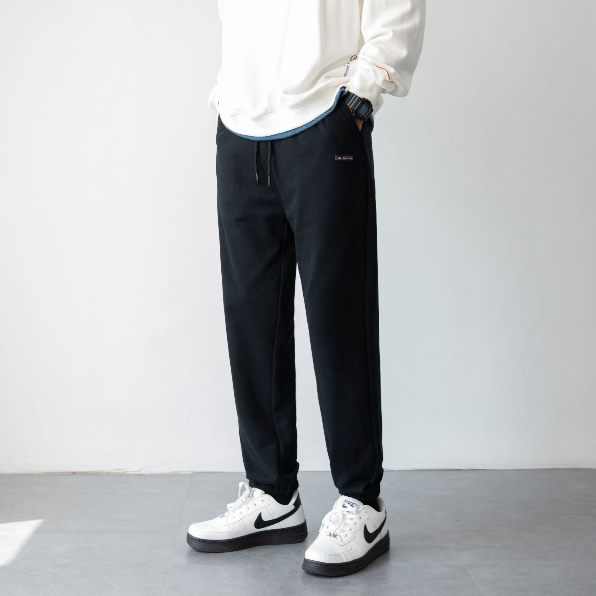 Spring Sports Pants Men&#039;s Trendy Loose Fashion All-Match Casual Pants Outdoor Drawstring Foot Men&#039;s Sports Pants