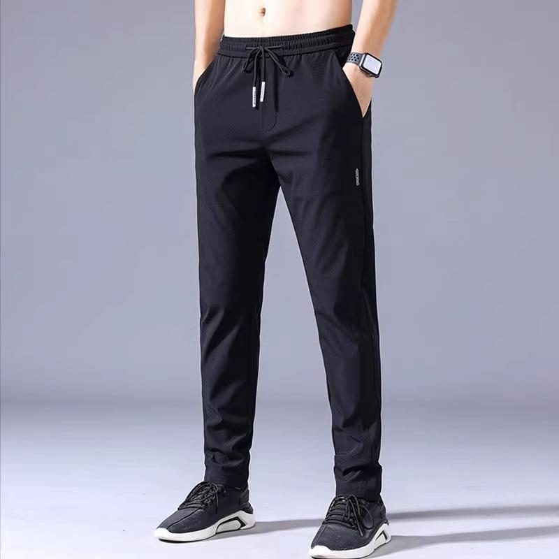 Casual Pants Men&#039;s Trendy Straight Pants Ice Silk Pants Skinny Pants Foreign Trade Pants Men&#039;s Spring And Autumn Pants