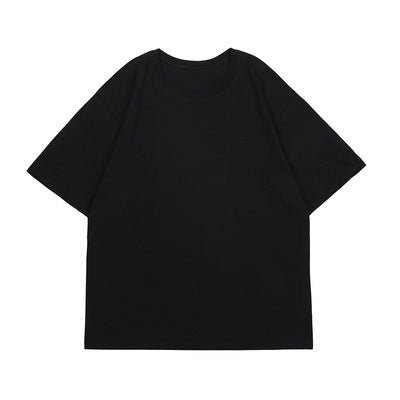 Pure Color Short-sleeved T-shirt Men&#039;s Cotton Half-sleeved Round Neck Simple And Versatile Spring And Summer Casual Bottoming Large Size Shirt Compassionate