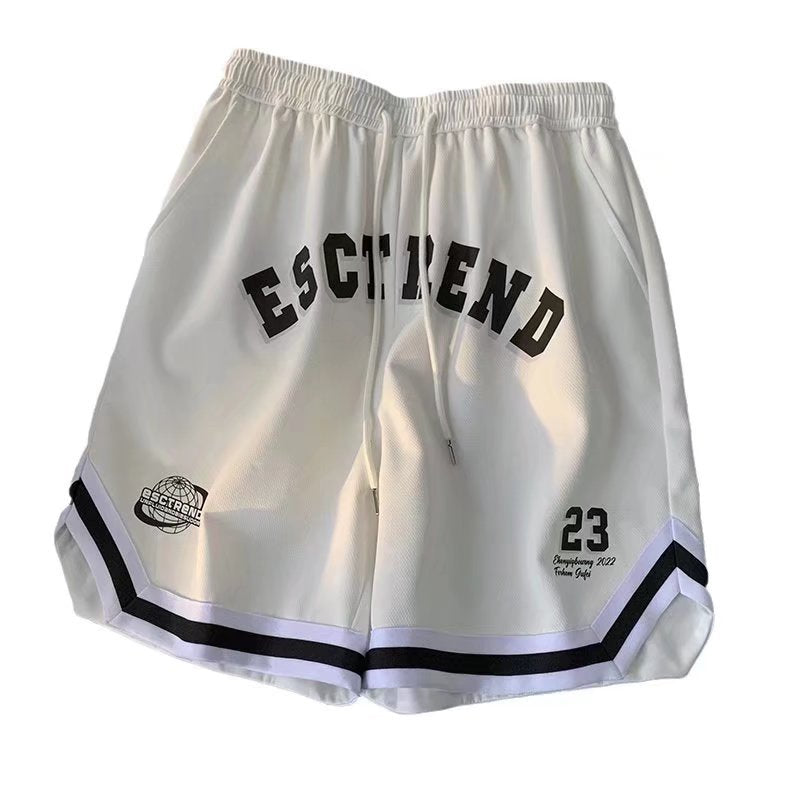 American Basketball Shorts Men&#039;s Tide Brand Summer Thin Section Quick-drying Loose Sports Five-point Pants High Street Casual Middle Pants