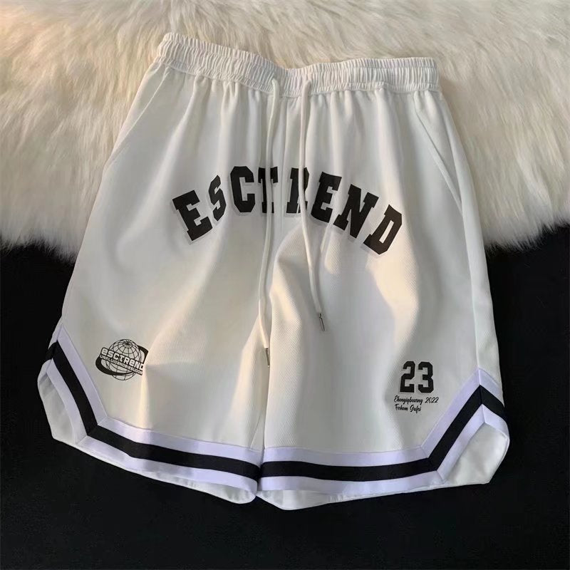 American Basketball Shorts Men&#039;s Tide Brand Summer Thin Section Quick-drying Loose Sports Five-point Pants High Street Casual Middle Pants
