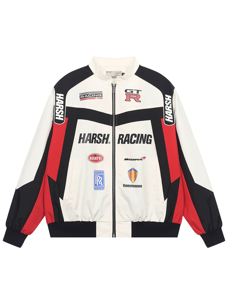 Harshandcruel Street Hip-hop Sports Loose Racing Suit Jacket