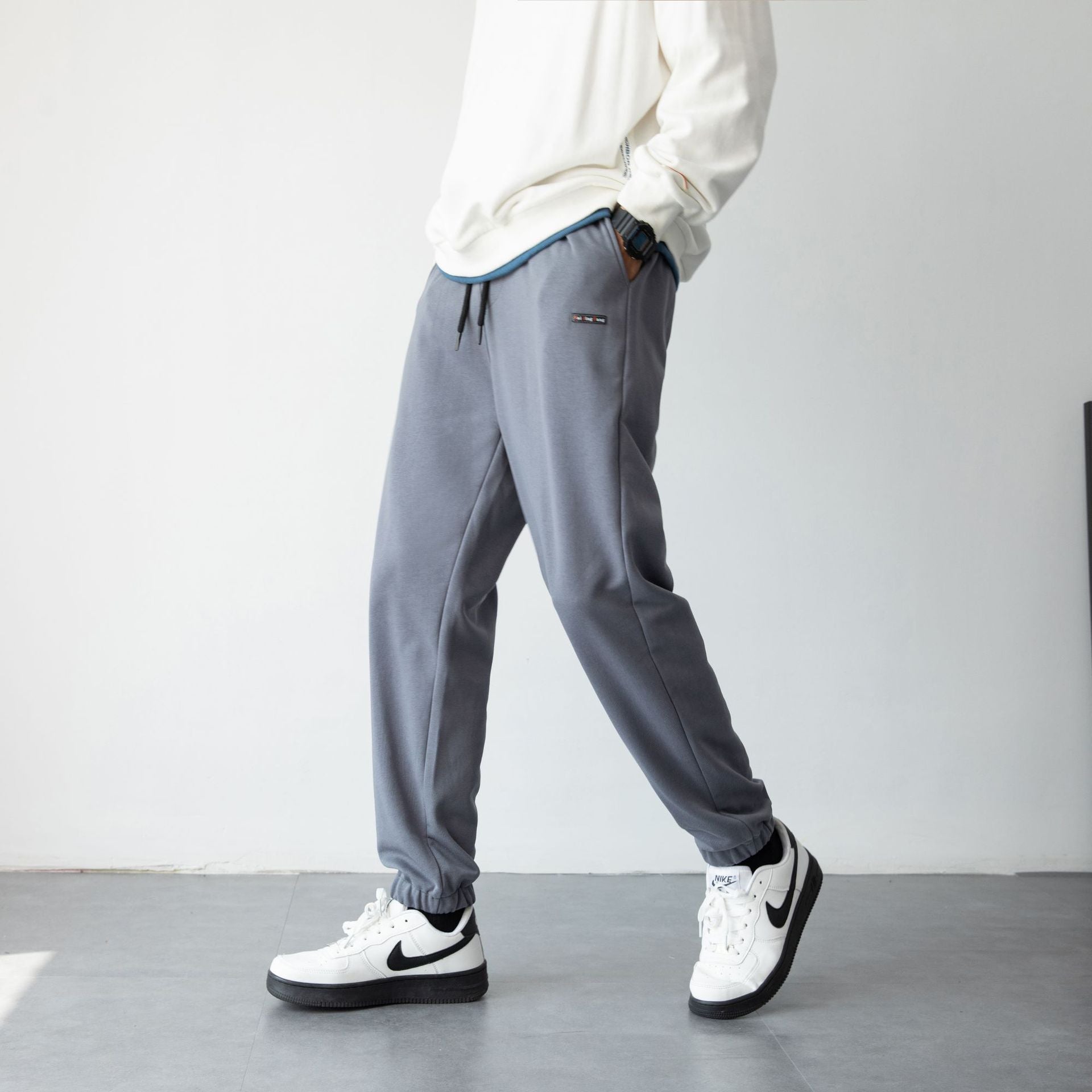 Spring Sports Pants Men&#039;s Trendy Loose Fashion All-Match Casual Pants Outdoor Drawstring Foot Men&#039;s Sports Pants
