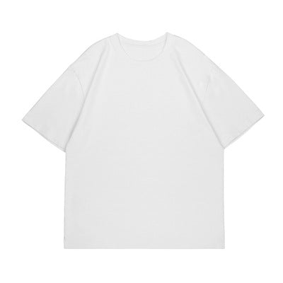 Pure Color Short-sleeved T-shirt Men&#039;s Cotton Half-sleeved Round Neck Simple And Versatile Spring And Summer Casual Bottoming Large Size Shirt Compassionate