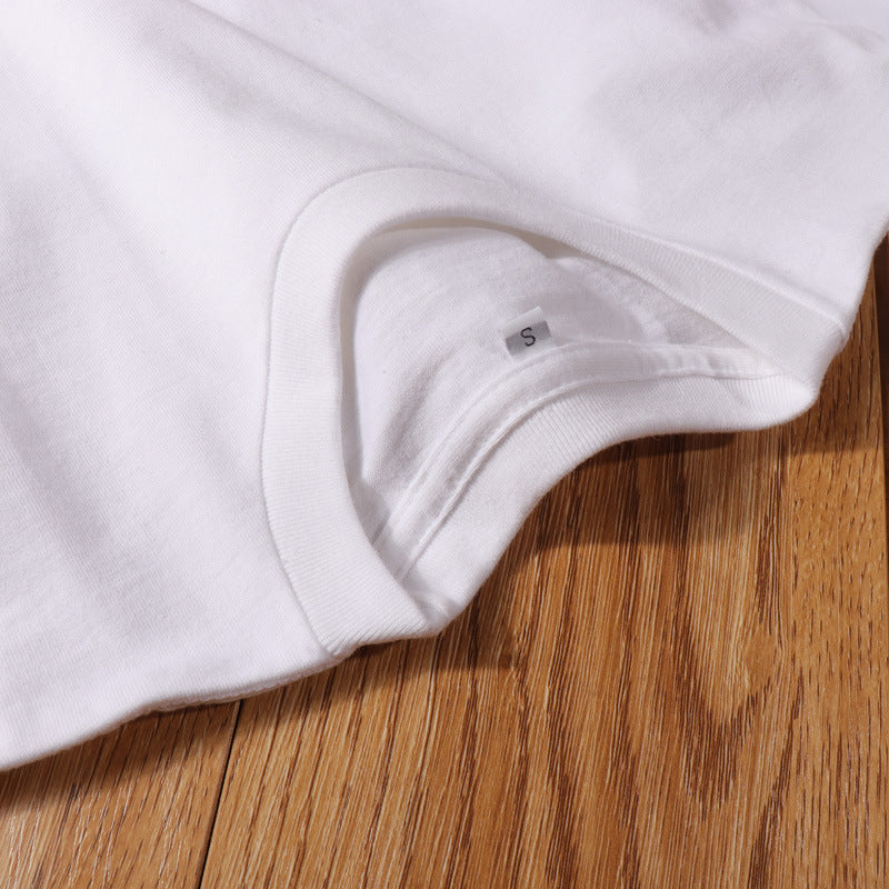 Pure Color Short-sleeved T-shirt Men&#039;s Cotton Half-sleeved Round Neck Simple And Versatile Spring And Summer Casual Bottoming Large Size Shirt Compassionate