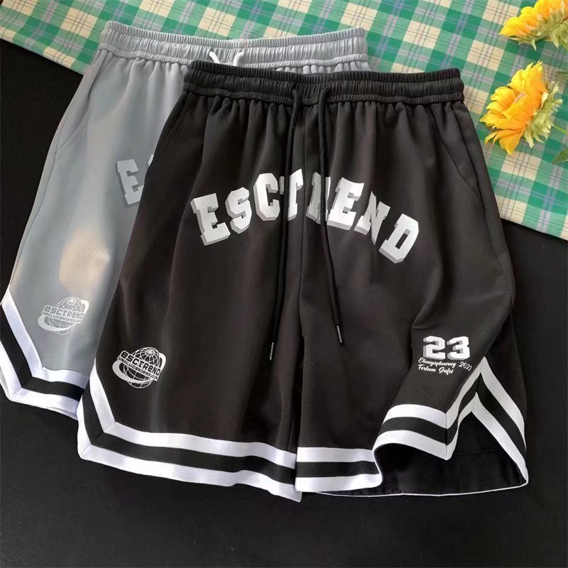 American Basketball Shorts Men&#039;s Tide Brand Summer Thin Section Quick-drying Loose Sports Five-point Pants High Street Casual Middle Pants