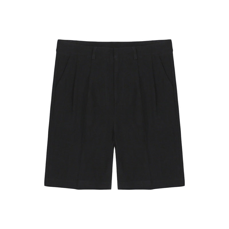 MYQ Men&#039;s Summer Cotton And Linen Suit Shorts Loose Western-style Pants Linen All-match Casual Korean-style Half-length Trendy Pants